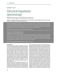 Electrical impedance spectroscopy