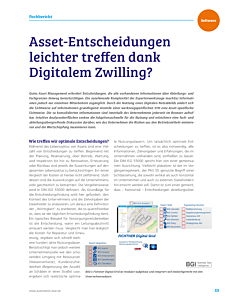 Asset-Entscheidungen leichter treffen dank Digitalem Zwilling?