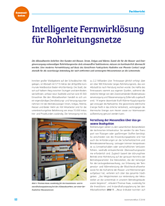 Intelligente Fernwirklösung für Rohrleitungsnetze