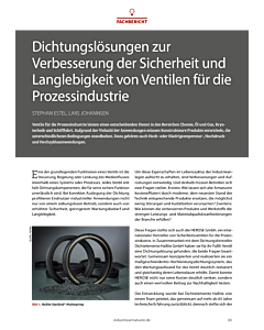 Dichtungslösungen zur Verbesserung der Sicherheit und Langlebigkeit von Ventilen für die Prozessindustrie