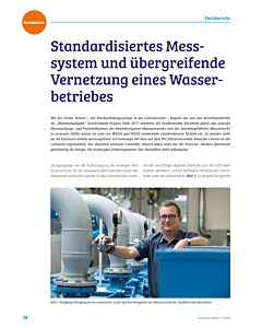 Standardisiertes Messsystem und übergreifende Vernetzung eines Wasserbetriebes