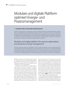 Modulare und digitale Plattform optimiert Energie- und Prozessmanagement