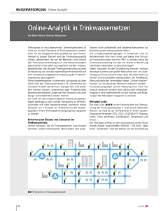 Online-Analytik in Trinkwassernetzen