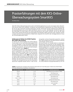 Praxiserfahrungen mit dem KKS-Online-Überwachungssystem SmartKKS
