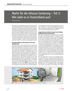 Markt für die Inhouse-Sanierung – Teil 3: Wie sieht es in Deutschland aus?