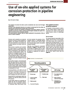 Use of on-site applied systems for corrosion-protection in pipeline engineering