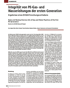 Integrität von PE-Gas- und Wasserleitungen der ersten Generation