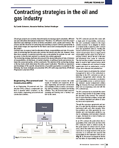 Contracting strategies in the oil and gas industry