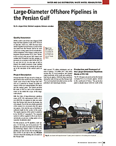 Large-Diameter Offshore Pipe-lines in the Persian Gulf