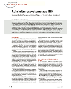 Rohrleitungssysteme aus GfK