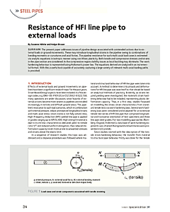 Resistance of HFI line pipe to external loads