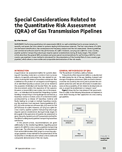 Special Considerations Related to the Quantitative Risk Assessment (QRA) of Gas Transmission Pipelines