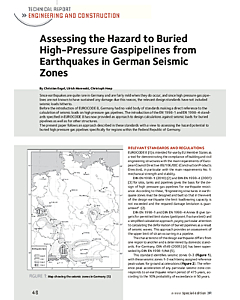 Assessing the Hazard to Buried High-Pressure Gaspipelines from Earthquakes in German Seismic Zones