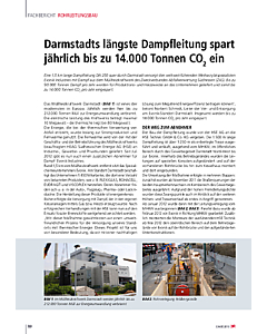 Darmstadts längste Dampfleitung spart jährlich bis zu 14.000 Tonnen CO2 ein