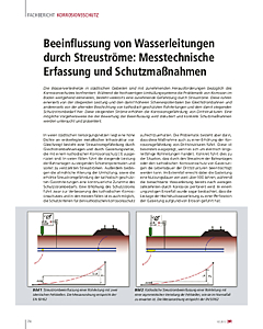 Beeinflussung von Wasserleitungen durch Streuströme: Messtechnische Erfassung und Schutzmaßnahmen