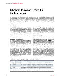 Erhöhter Korrosionsschutz bei Stellantrieben