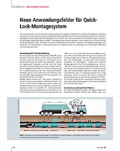 Neue Anwendungsfelder für Quick-Lock-Montagesystem