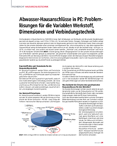 Abwasser-Hausanschlüsse in PE: Problemlösungen für die Variablen Werkstoff, Dimensionen und Verbindungstechnik