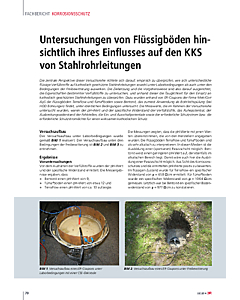 Untersuchungen von Flüssigböden hinsichtlich ihres Einflusses auf den KKS von Stahlrohrleitungen