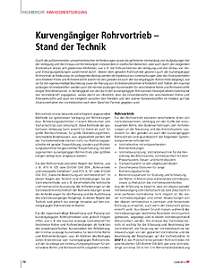 Kurvengängiger Rohrvortrieb – Stand der Technik