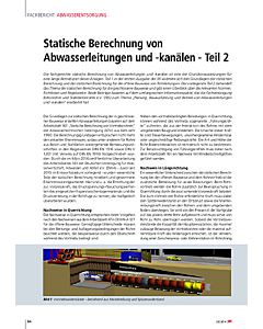 Statische Berechnung von Abwasserleitungen und -kanälen - Teil 2