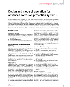 Design and mode of operation for advanced corrosion protection systems