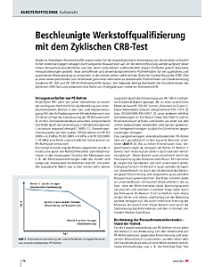 Beschleunigte Werkstoffqualifizierung mit dem Zyklischen CRB-Test