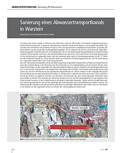 Sanierung eines Abwassertransportkanals in Warstein
