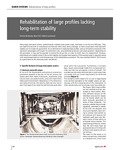 Rehabilitation of large profiles lacking long-term stability