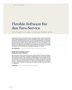 Flexible Software für den Fern-Service
