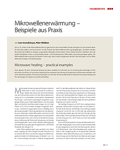 Mikrowellenerwärmung – Beispiele aus Praxis