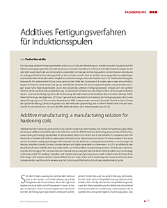 Additives Fertigungsverfahren für Induktionsspulen