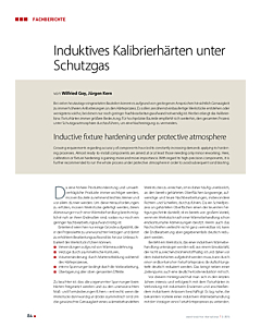 Induktives Kalibrierhärten unter Schutzgas