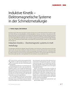 Induktive Kinetik - Elektromagnetische Systeme in der Schmelzmetallurgie