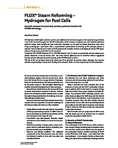 FLOX® Steam Reforming - Hydrogen for Fuel Cells