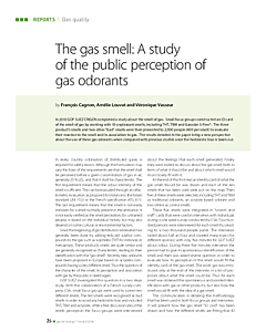 The gas smell: A study of the public perception of gas odorants