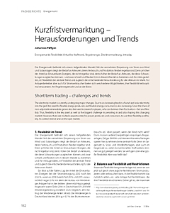 Kurzfristvermarktung – Herausforderungen und Trends