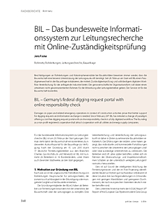 BIL – Das bundesweite Informationssystem zur Leitungsrecherche mit Online-Zuständigkeitsprüfung