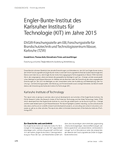 Engler-Bunte-Institut des Karlsruher Instituts für Technologie (KIT) im Jahre 2015