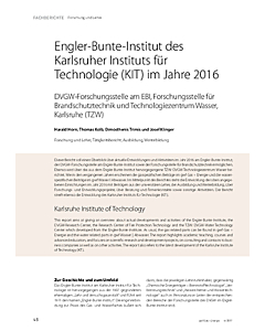 Engler-Bunte-Institut des Karlsruher Instituts für Technologie (KIT) im Jahre 2016