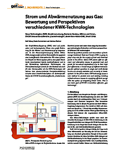 Strom und Abwärmenutzung aus Gas: Bewertung und Perspektiven verschiedener KWK-Technologien