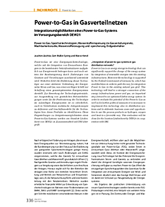 Power-to-Gas in Gasverteilnetzen