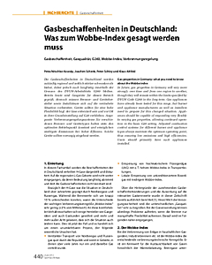 Gasbeschaffenheiten in Deutschland: Was zum Wobbe-Index gesagt werden muss