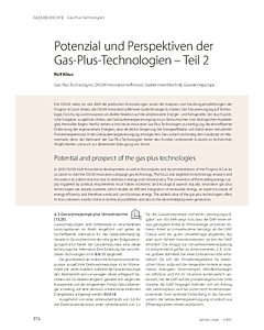 Potenzial und Perspektiven der Gas-Plus-Technologien – Teil 2