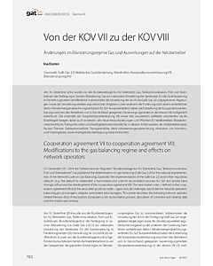 Von der KOV VII zu der KOV VIII