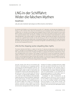 LNG in der Schifffahrt: Wider die falschen Mythen