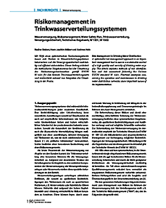 Risikomanagement in Trinkwasserverteilungssystemen