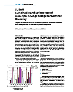 SUSAN Sustainable and Safe Re-use of Municipal Sewage Sludge for Nutrient Recovery