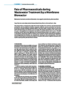 Fate of Pharmaceuticals during ­Wastewater Treatment by a Membrane Bioreactor