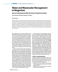 Water and Wastewater Management in Megacities
